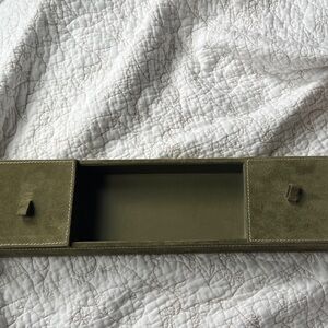 Pottery Barn Green Jewelry Box